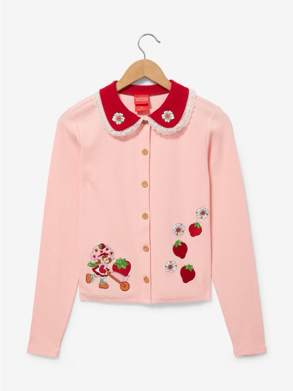 Box Lunch Strawberry Shortcake Women’s Collared Cardigan